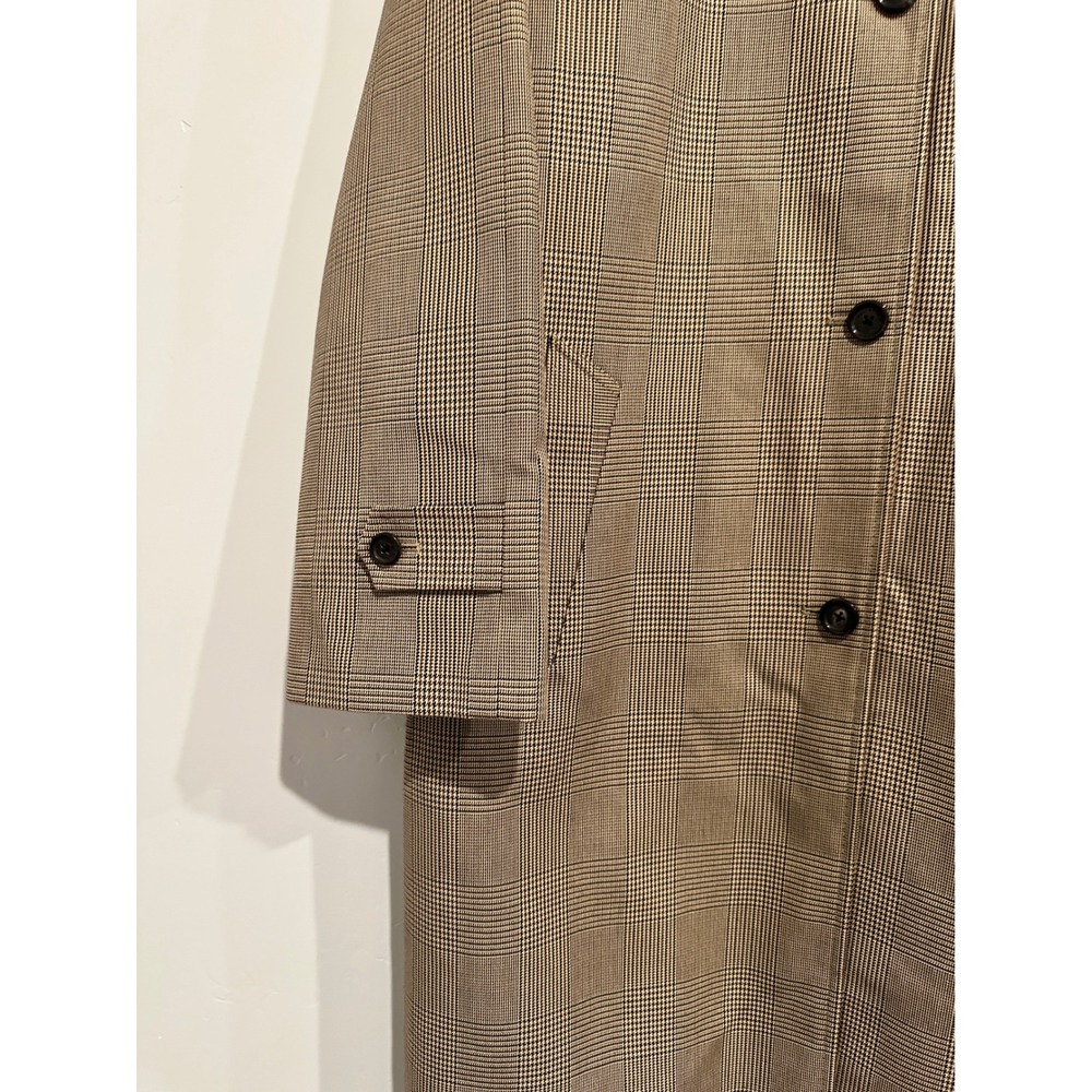 NWOT Nili Lotan Watson Duster Trench Coat in Beige Check Old Money/ Quiet Luxury - Picture 9 of 15